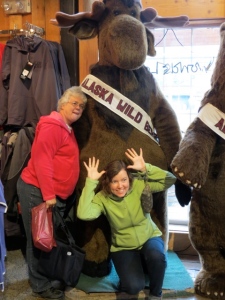Mrs. Siefert and our new friend Jan from Ohio and their moose friend.