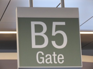Our departure gate..homeward bound!